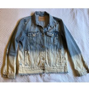 Blank NYC - Distressed Denim Faded Jacket - size Small